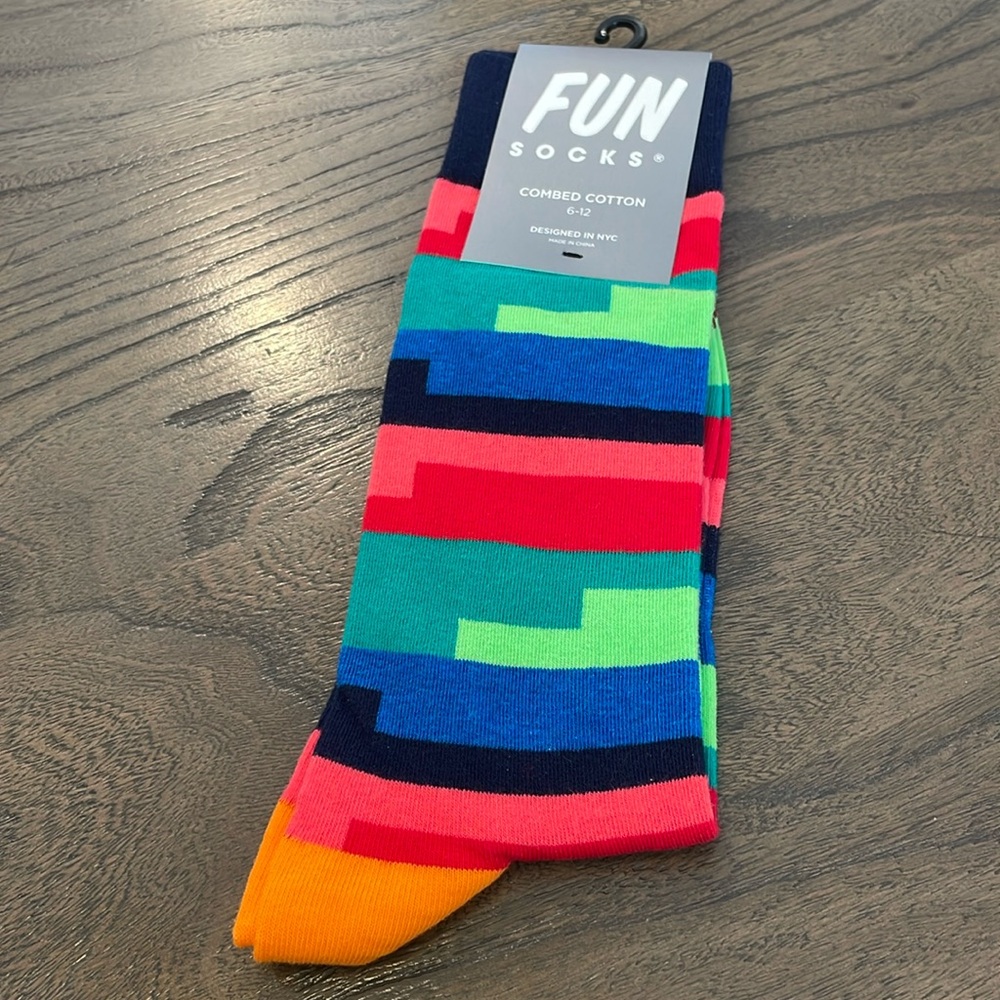 Multi-Color Men’s Crew Socks Fun Socks Brand